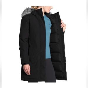 NORTH FACE PARKA, black, lightly used, amazing condition.